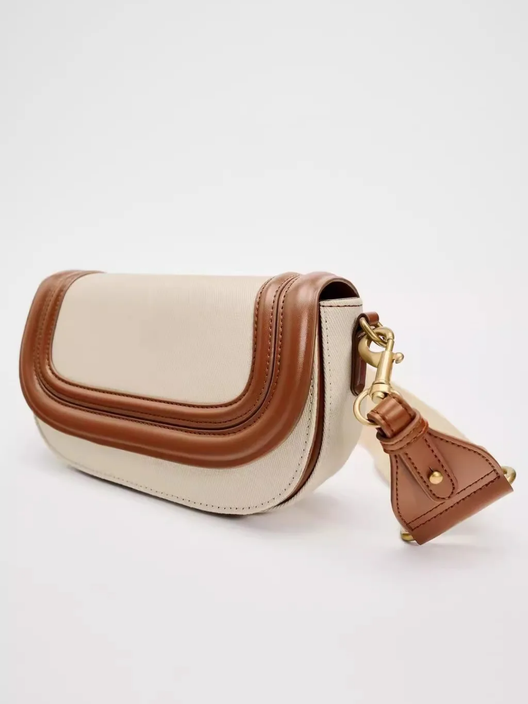 Aria Crossbody- Tan & Beige